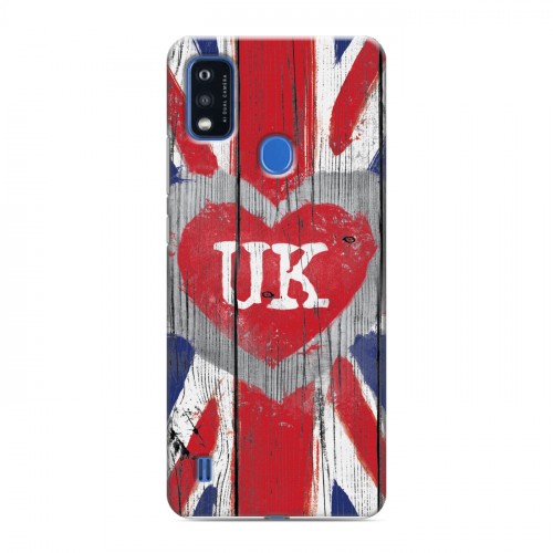 Дизайнерский силиконовый чехол для ZTE Blade A51 British love