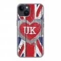 Дизайнерский пластиковый чехол для Iphone 14 British love