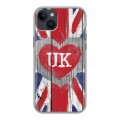 Дизайнерский пластиковый чехол для Iphone 14 Plus British love