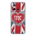 Дизайнерский силиконовый чехол для Xiaomi RedMi 12C British love