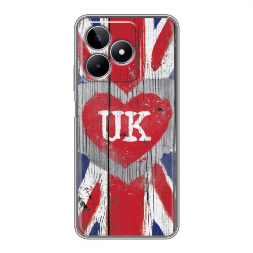 Дизайнерский силиконовый чехол для Realme C53 British love