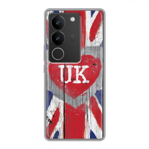 Дизайнерский силиконовый чехол для Vivo S17 British love