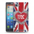 Дизайнерский пластиковый чехол для Lenovo Vibe Z British love