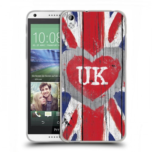 Дизайнерский пластиковый чехол для HTC Desire 816 British love