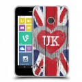 Дизайнерский пластиковый чехол для Nokia Lumia 530 British love