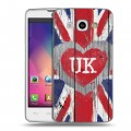 Дизайнерский пластиковый чехол для LG L60 British love