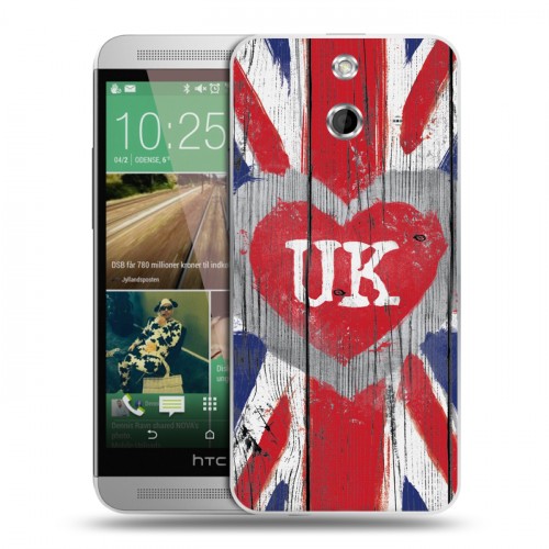 Дизайнерский пластиковый чехол для HTC One E8 British love