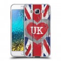 Дизайнерский пластиковый чехол для Samsung Galaxy E5 British love