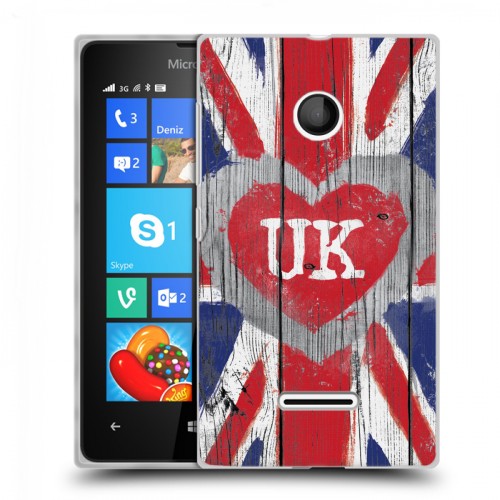 Дизайнерский пластиковый чехол для Microsoft Lumia 435 British love