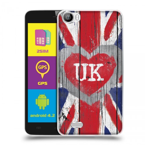 Дизайнерский пластиковый чехол для Explay Rio British love