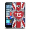 Дизайнерский пластиковый чехол для Microsoft Lumia 640 British love