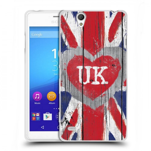 Дизайнерский пластиковый чехол для Sony Xperia C4 British love