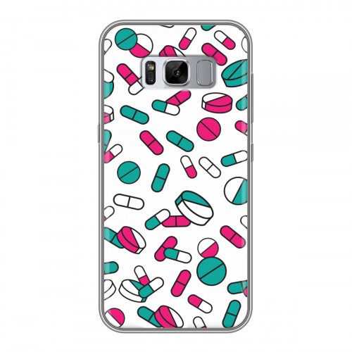 Дизайнерский силиконовый чехол для Samsung Galaxy S8 Plus Разноцветные таблетки