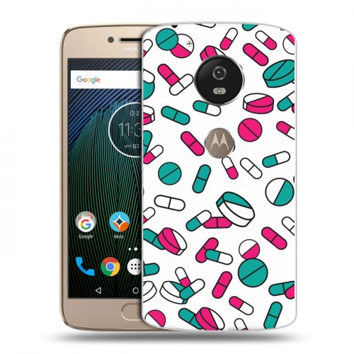 Дизайнерский пластиковый чехол для Motorola Moto G5s Разноцветные таблетки
