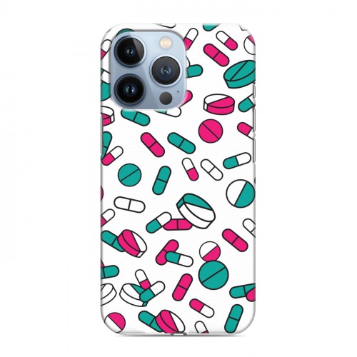 Дизайнерский силиконовый чехол для Iphone 13 Pro Разноцветные таблетки
