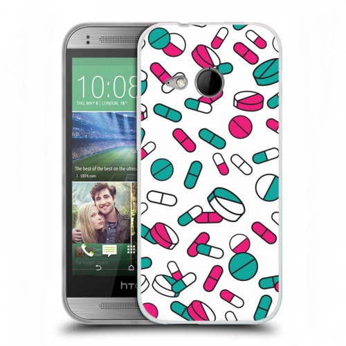 Дизайнерский пластиковый чехол для HTC One mini 2 Разноцветные таблетки