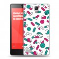 Дизайнерский силиконовый чехол для Xiaomi RedMi Note Разноцветные таблетки