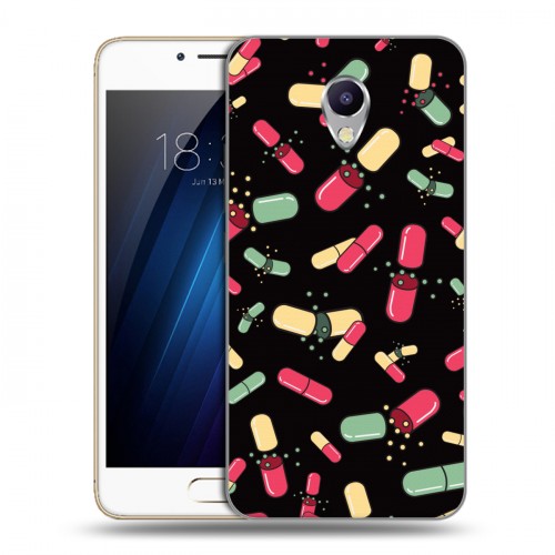 Дизайнерский силиконовый чехол для Meizu M5 Note Разноцветные таблетки