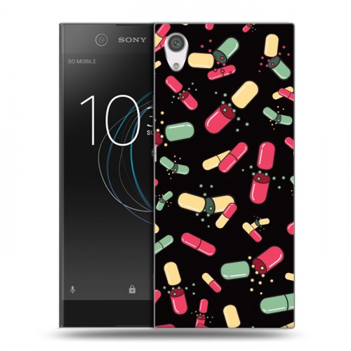 Дизайнерский силиконовый чехол для Sony Xperia XA1 Разноцветные таблетки