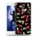 Дизайнерский пластиковый чехол для Huawei Honor 6A Разноцветные таблетки