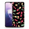 Дизайнерский пластиковый чехол для OnePlus 7 Разноцветные таблетки