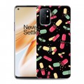 Дизайнерский пластиковый чехол для OnePlus 8T Разноцветные таблетки