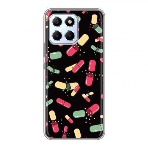 Дизайнерский пластиковый чехол для Huawei Honor X6 Разноцветные таблетки