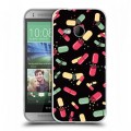 Дизайнерский пластиковый чехол для HTC One mini 2 Разноцветные таблетки
