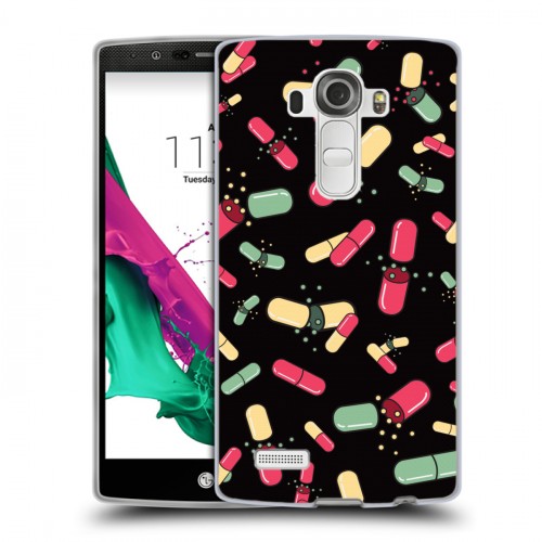 Дизайнерский силиконовый чехол для LG G4 Разноцветные таблетки