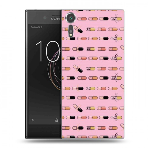 Дизайнерский пластиковый чехол для Sony Xperia XZs Разноцветные таблетки