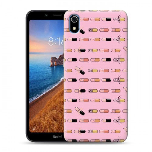 Дизайнерский силиконовый чехол для Xiaomi RedMi 7A Разноцветные таблетки