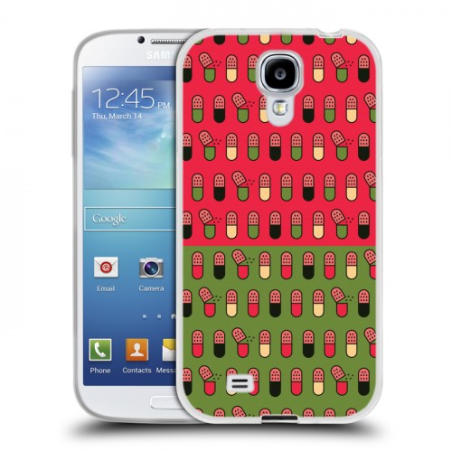 Дизайнерский пластиковый чехол для Samsung Galaxy S4 Разноцветные таблетки