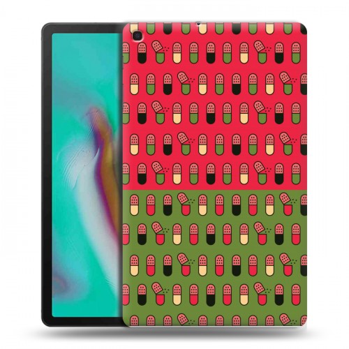 Дизайнерский силиконовый чехол для Samsung Galaxy Tab A 10.1 (2019) Разноцветные таблетки