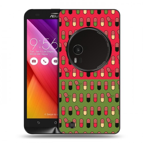 Дизайнерский силиконовый чехол для Asus Zenfone Zoom Разноцветные таблетки