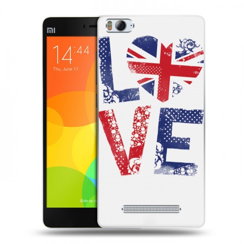 Дизайнерский пластиковый чехол для Xiaomi Mi4i British love