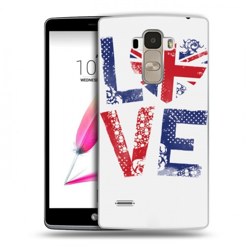 Дизайнерский пластиковый чехол для LG G4 Stylus British love