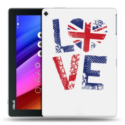 Дизайнерский силиконовый чехол для ASUS ZenPad 10 British love