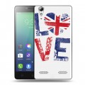 Дизайнерский силиконовый чехол для Lenovo A6010 British love