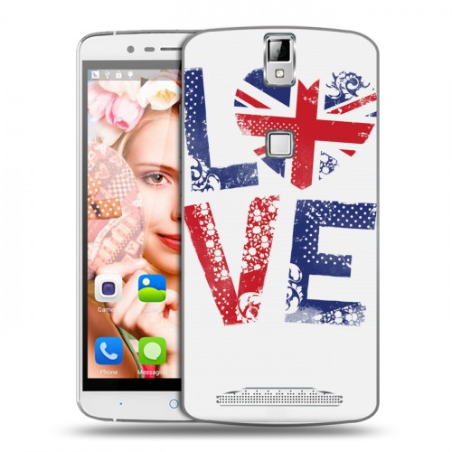 Дизайнерский пластиковый чехол для Elephone P8000 British love