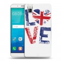 Дизайнерский пластиковый чехол для Huawei ShotX British love