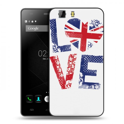 Дизайнерский силиконовый чехол для Doogee X5 British love