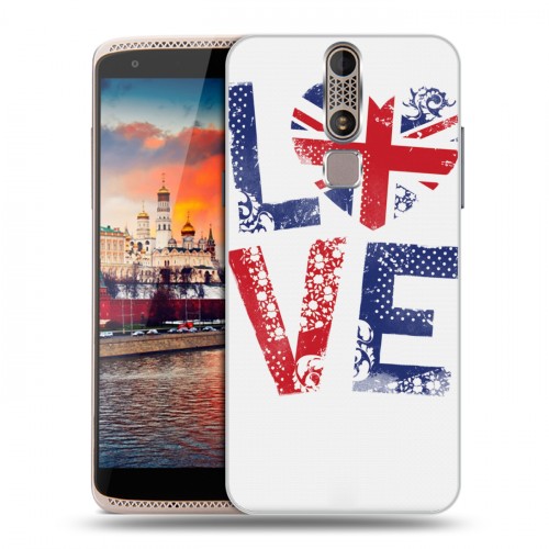 Дизайнерский пластиковый чехол для ZTE Axon Mini British love