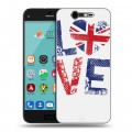 Дизайнерский силиконовый чехол для ZTE Blade S7 British love