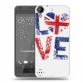 Дизайнерский пластиковый чехол для HTC Desire 530 British love