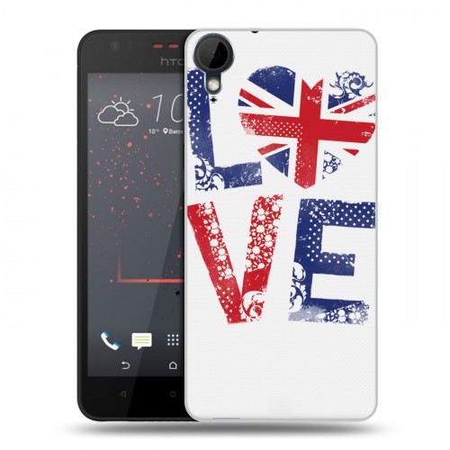 Дизайнерский пластиковый чехол для HTC Desire 825 British love