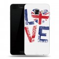 Дизайнерский пластиковый чехол для Samsung Galaxy C5 British love