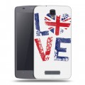 Дизайнерский силиконовый чехол для ZTE Blade L5 British love