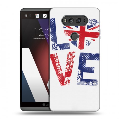 Дизайнерский пластиковый чехол для LG V20 British love