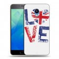 Дизайнерский пластиковый чехол для Meizu M5 British love