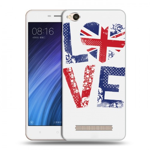 Дизайнерский силиконовый чехол для Xiaomi RedMi 4A British love